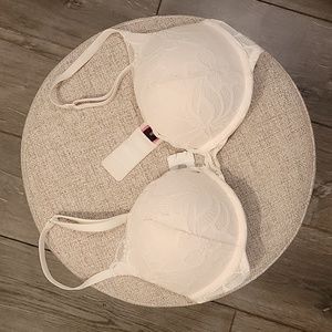 La Senza Hello Sugar Extreme Push-Up Bra - White Lace - 34B